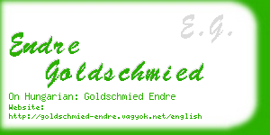 endre goldschmied business card